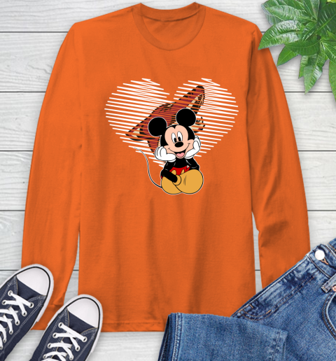 NHL Arizona Coyotes The Heart Mickey Mouse Disney Hockey Long Sleeve T-Shirt 4