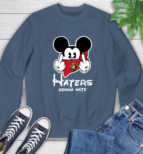 NHL Ottawa Senators Haters Gonna Hate Mickey Mouse Disney Hockey T