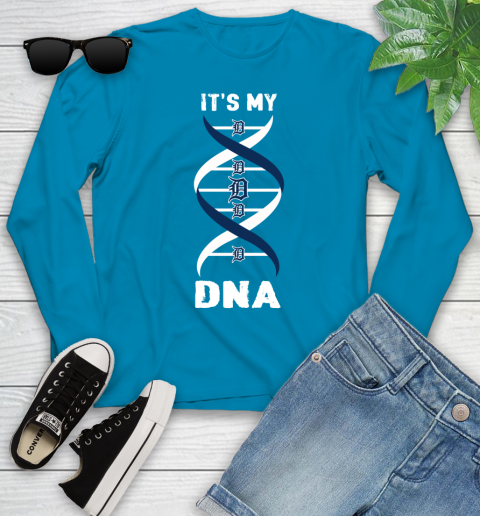 Detroit Tigers MLB Baseball It's My DNA Sports Youth Long Sleeve 8