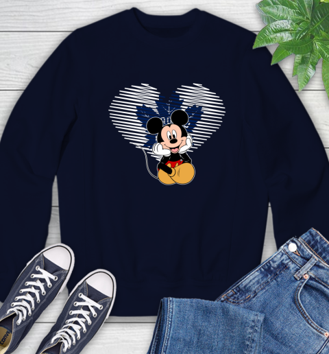 NHL Toronto Maple Leafs The Heart Mickey Mouse Disney Hockey Sweatshirt 2