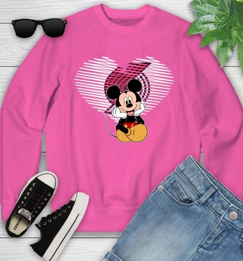 NBA Portland Trail Blazers The Heart Mickey Mouse Disney Basketball Youth Sweatshirt 6