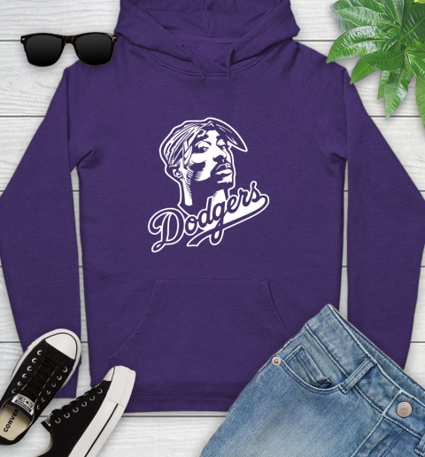 Purple tupac hoodie top