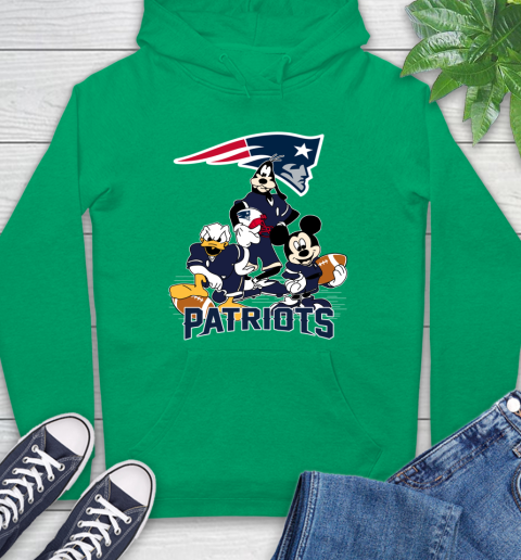 NFL New England Patriots Mickey Mouse Donald Duck Goofy Football Shirt Hoodie 8