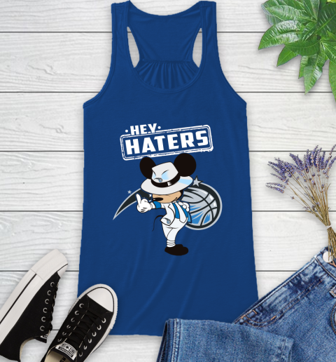 NBA Hey Haters Mickey Basketball Sports Orlando Magic Racerback Tank 8