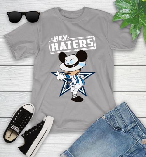 NFL Hey Haters Mickey Football Sports Dallas Cowboys Youth T-Shirt 4