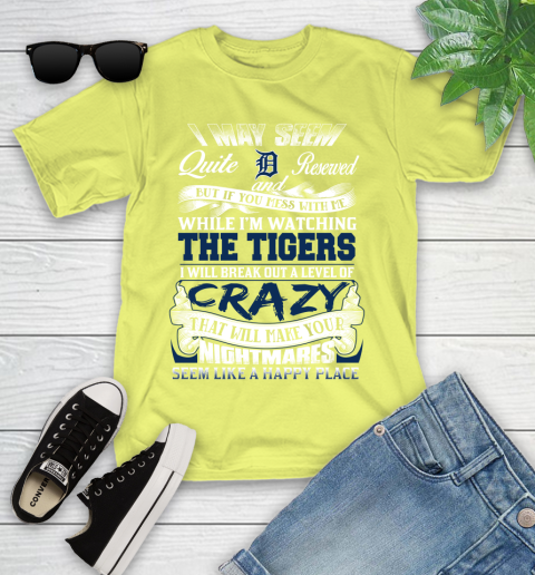Detroit Tigers MLB Baseball Don't Mess With Me While I'm Watching My Team Youth T-Shirt 10