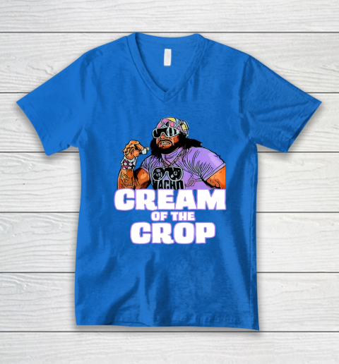 Macho Man Cream Of The Crop Funny Meme WWE V-Neck T-Shirt 10