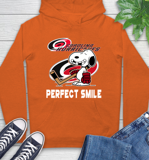 NHL Carolina Hurricanes Snoopy Perfect Smile The Peanuts Movie Hockey T Shirt Hoodie 4
