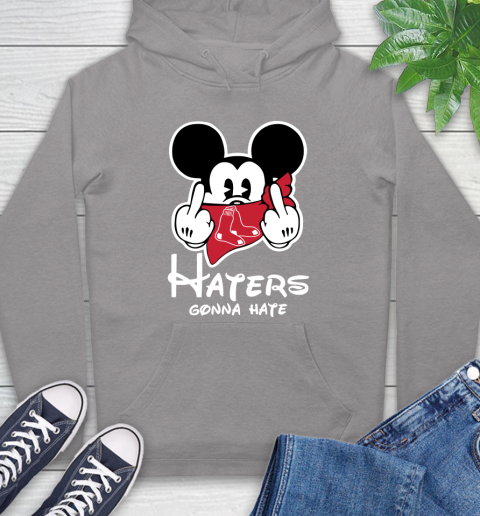 MLB Boston Red Sox Haters Gonna Hate Mickey Mouse Disney Baseball T Shirt_000 Hoodie 6