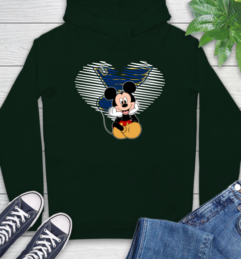 NHL St.Louis Blues The Heart Mickey Mouse Disney Hockey Hoodie 12