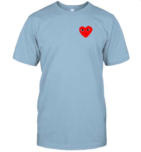comme des garcons light blue shirt