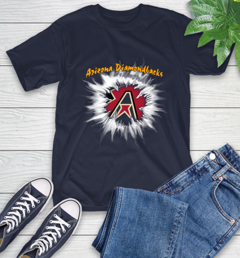 Arizona Diamondbacks MLB Baseball Adoring Fan Rip Sports T-Shirt 3