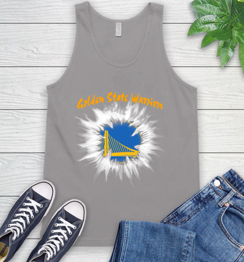 Golden State Warriors NBA Basketball Rip Sports Tank Top 4 Golden State Warriors NBA Basketball Rip Sports Tank Top - Image 4