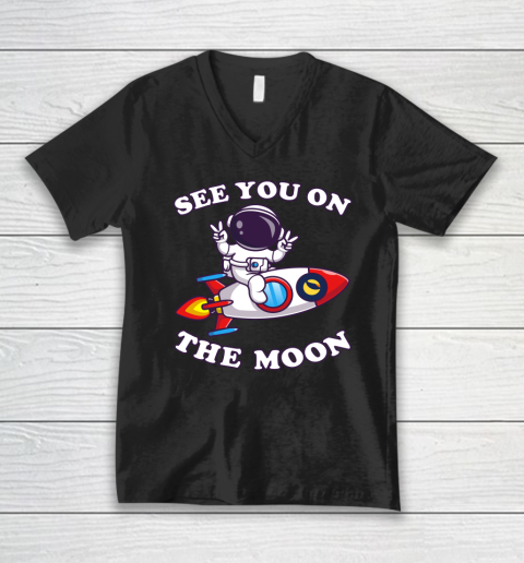 Terra Luna Crypto See You On The Moon V-Neck T-Shirt