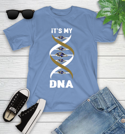 Baltimore Ravens NFL Football It's My DNA Sports Youth T-Shirt 15