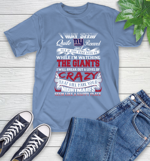 New York Giants NFL Football Don't Mess With Me While I'm Watching My Team T-Shirt 12