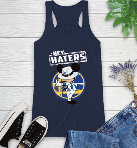 NBA Hey Haters Mickey Basketball Sports Golden State Warriors Racerback Tank 9