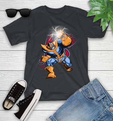 Atlanta Braves MLB Baseball Thanos Avengers Infinity War Marvel Youth T-Shirt
