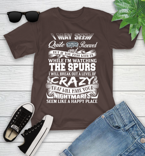 San Antonio Spurs NBA Basketball Don't Mess With Me While I'm Watching My Team Youth T-Shirt 7