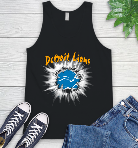 Detroit Lions NFL Football Adoring Fan Rip Sports Tank Top