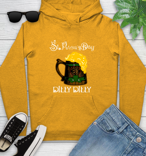 NBA Toronto Raptors St Patrick's Day Dilly Dilly Beer Basketball Sports Youth Hoodie 2