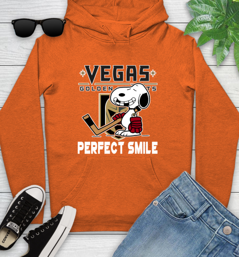 NHL Vegas Golden Knights Snoopy Perfect Smile The Peanuts Movie Hockey T Shirt Youth Hoodie 4