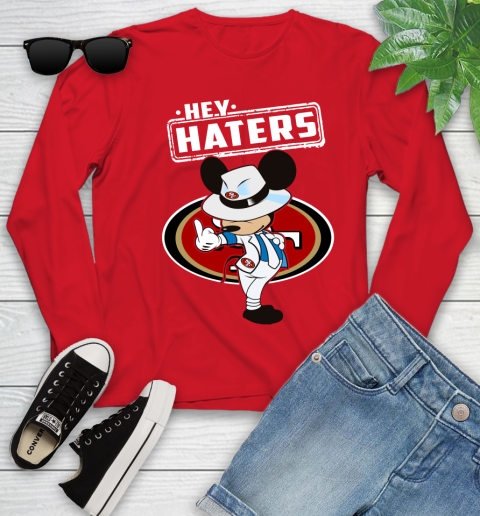 NFL Hey Haters Mickey Football Sports San Francisco 49ers Youth Long Sleeve 11