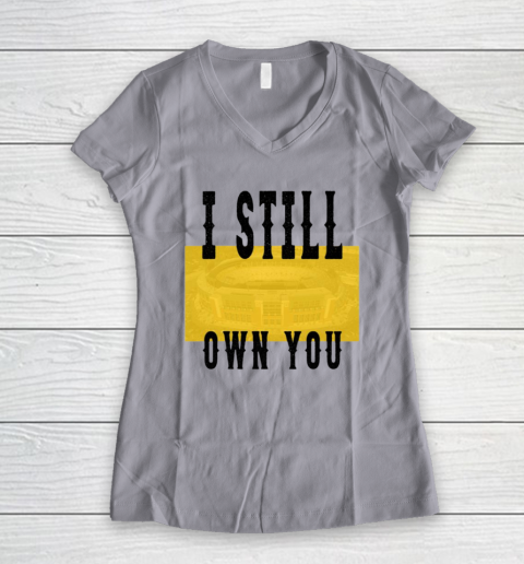 I Still Own You Funny Football Shirt Women's V-Neck T-Shirt 7