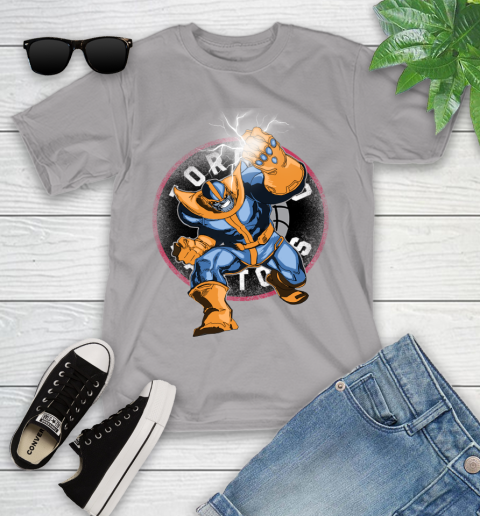 Toronto Raptors NBA Basketball Thanos Avengers Infinity War Marvel Youth T-Shirt 4