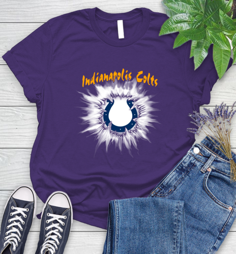 Indianapolis Colts NFL Football Adoring Fan Rip Sports Women's T-Shirt 4