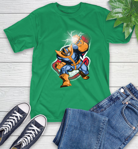 Cleveland Indians MLB Baseball Thanos Avengers Infinity War Marvel T-Shirt 7