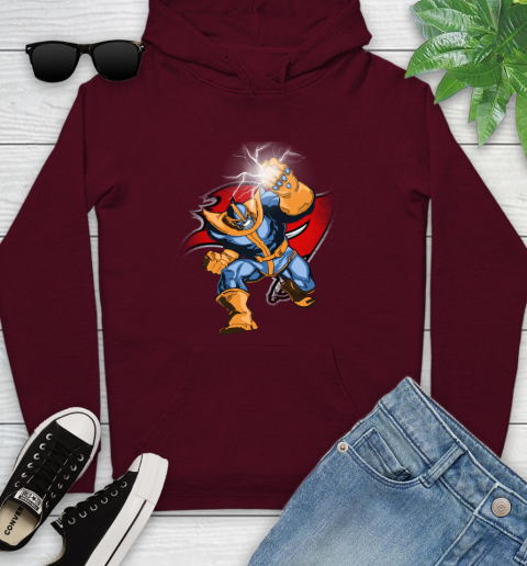 Tampa Bay Buccaneers NFL Football Thanos Avengers Infinity War Marvel Youth Hoodie 7