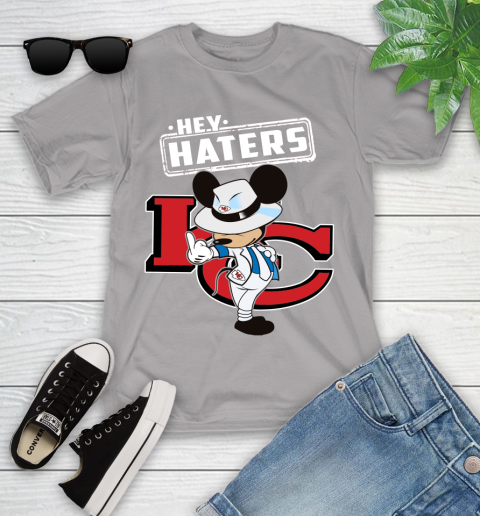 NFL Hey Haters Mickey Football Sports Kansas City Chiefs Youth T-Shirt 4
