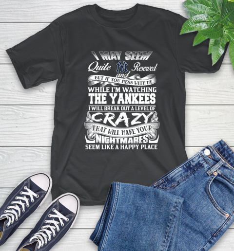 New York Yankees MLB Baseball Don't Mess With Me While I'm Watching My Team T-Shirt