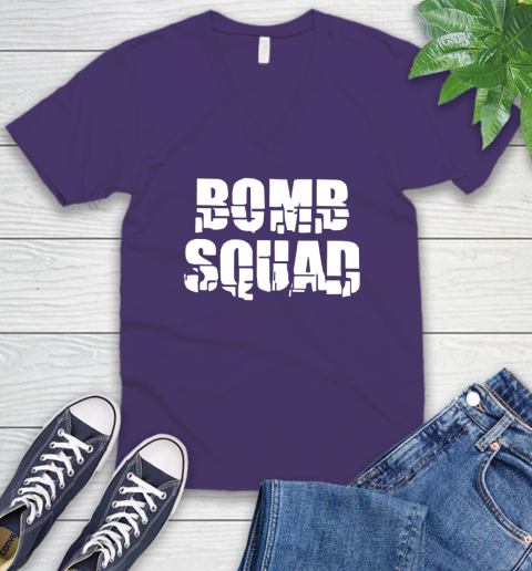 Bomb Squad V-Neck T-Shirt 9