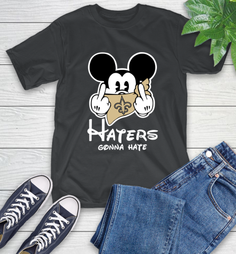 NFL New Orleans Saints Haters Gonna Hate Mickey Mouse Disney Football T Shirt T-Shirt