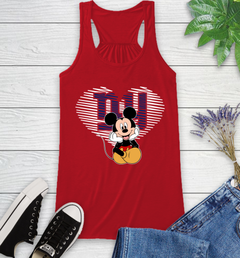 NFL New York Giants The Heart Mickey Mouse Disney Football T Shirt_000 Racerback Tank 5