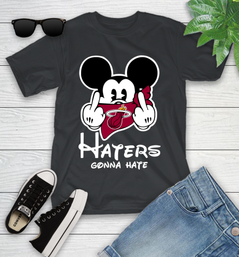 NBA Miami Heat Haters Gonna Hate Mickey Mouse Disney Basketball T Shirt Youth T-Shirt