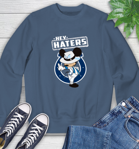 NFL Hey Haters Mickey Football Sports Indianapolis Colts Sweatshirt 8