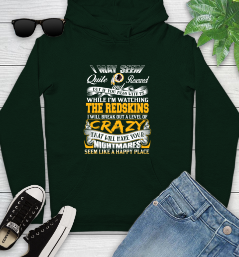 Washington Redskins NFL Football Don't Mess With Me While I'm Watching My Team Youth Hoodie 14