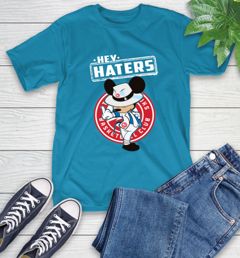 NBA Hey Haters Mickey Basketball Sports Atlanta Hawks T-Shirt 9