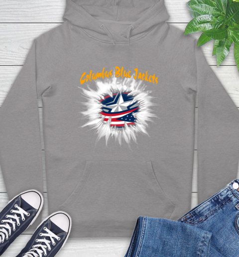 Columbus Blue Jackets NHL Hockey Adoring Fan Rip Sports Hoodie 6