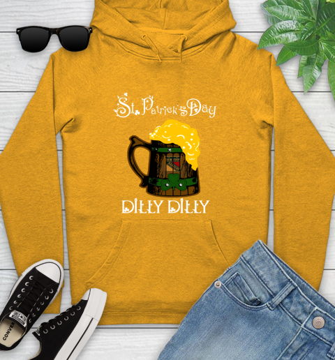 NHL New York Rangers St Patrick's Day Dilly Dilly Beer Hockey Sports Youth Hoodie 2