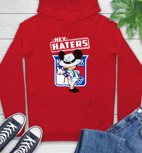 NHL Hey Haters Mickey Hockey Sports New York Rangers Hoodie 10