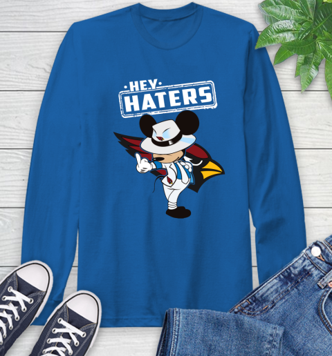 NFL Hey Haters Mickey Football Sports Arizona Cardinals Long Sleeve T-Shirt 10