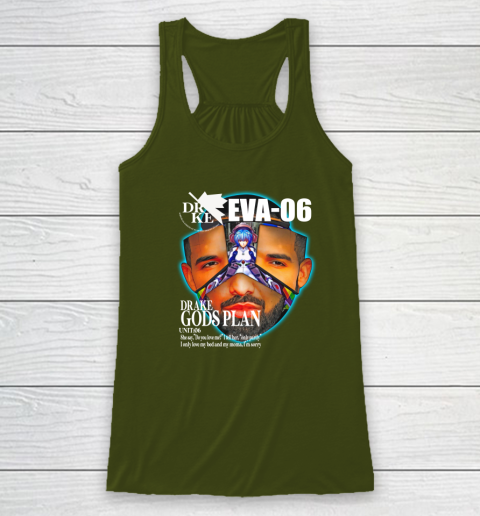 Drake Evangelion Shirt Drake Eva 06 Drake Gods Plan Racerback Tank 2
