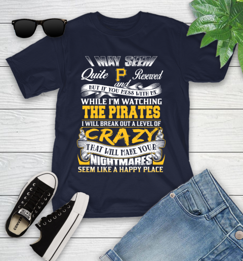 Pittsburgh Pirates MLB Baseball Don't Mess With Me While I'm Watching My Team Youth T-Shirt 2