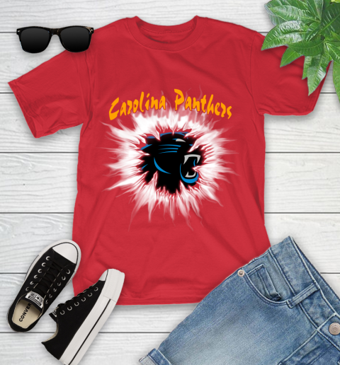 Carolina Panthers NFL Football Adoring Fan Rip Sports Youth T-Shirt 13