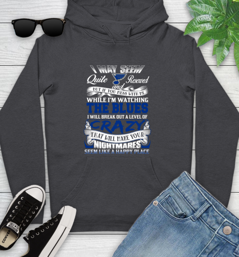 St.Louis Blues NHL Hockey Don't Mess With Me While I'm Watching My Team Youth Hoodie 8