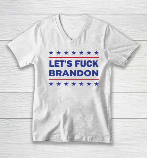 Let's Fuck Brandon V-Neck T-Shirt